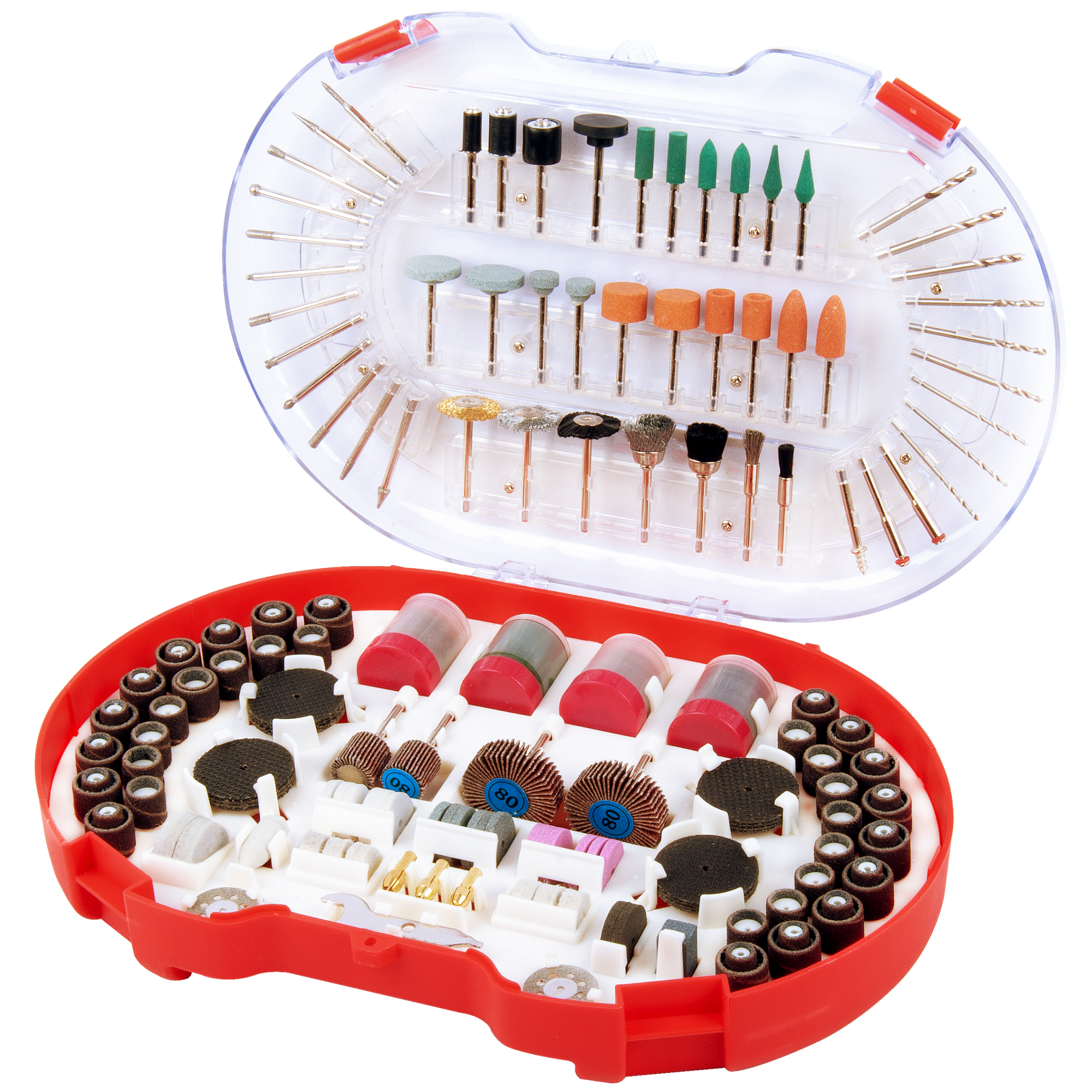 MonoPro Rotary Tool Accessories Kit — 276 Pcs, Storage Case, 1/8in. Mandrel, Model# RT-276
